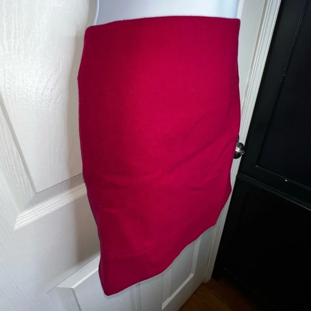 Vtg J. Crew Women’s 4 Hot Pink Wool A-Line Classic Mini Skirt S